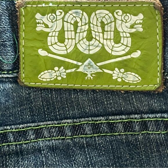 LRG Jeans Size 40 Baggy Hip Hop Streetwear Retro Denim Beaded Embroidered - Picture 6 of 14